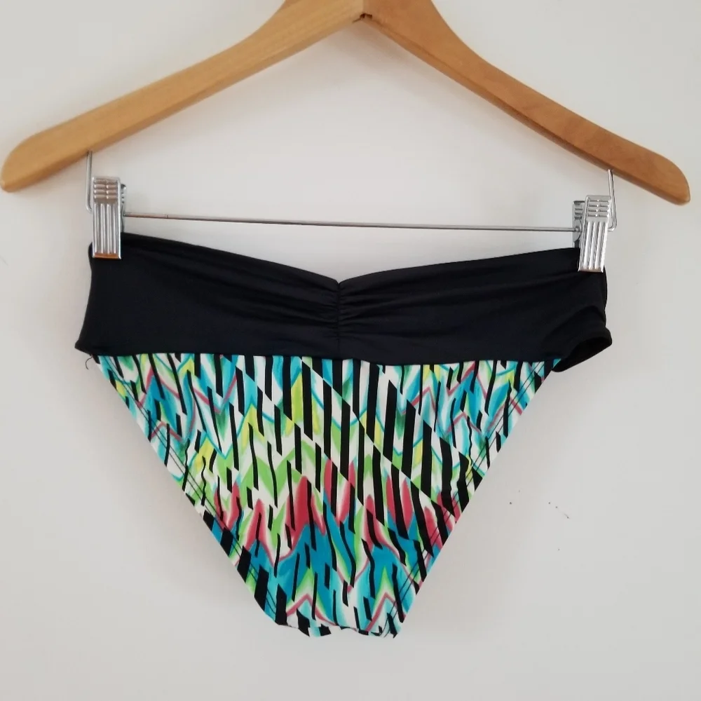 Swim Systems multicolored black full bikini Bottom